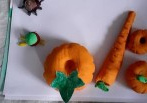 warzywa z marchewkoliny zrobione przez dziecko z rodziną