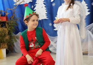 chłopiec "elf" i dziewczynka "aniołek"