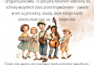 krótki opis czym są standardy , rysunek z dziećmi