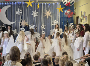 Goście ze szkoły w Modlnej